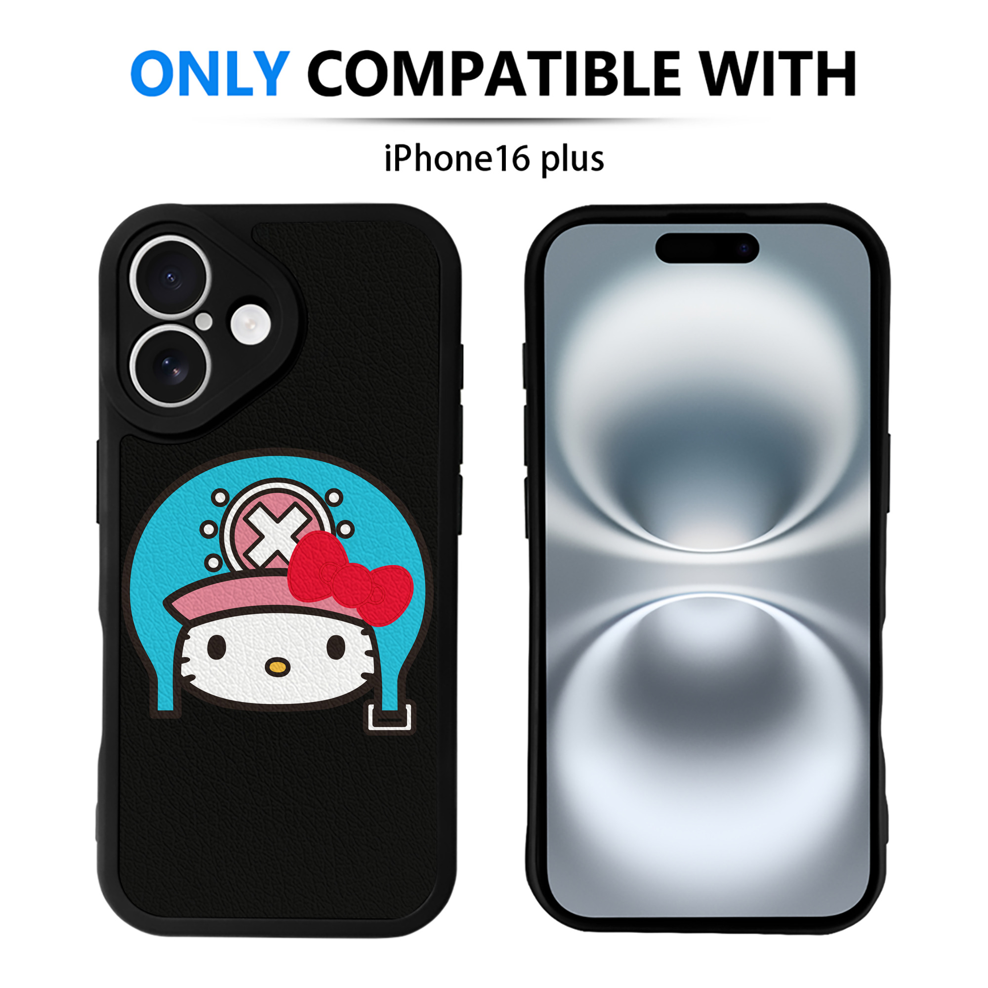 （画像用） Hello Kitty ハローキティ 【iPhone 16シリーズ対応】シリコンスマホケース（レザー調） 材質：シリコン